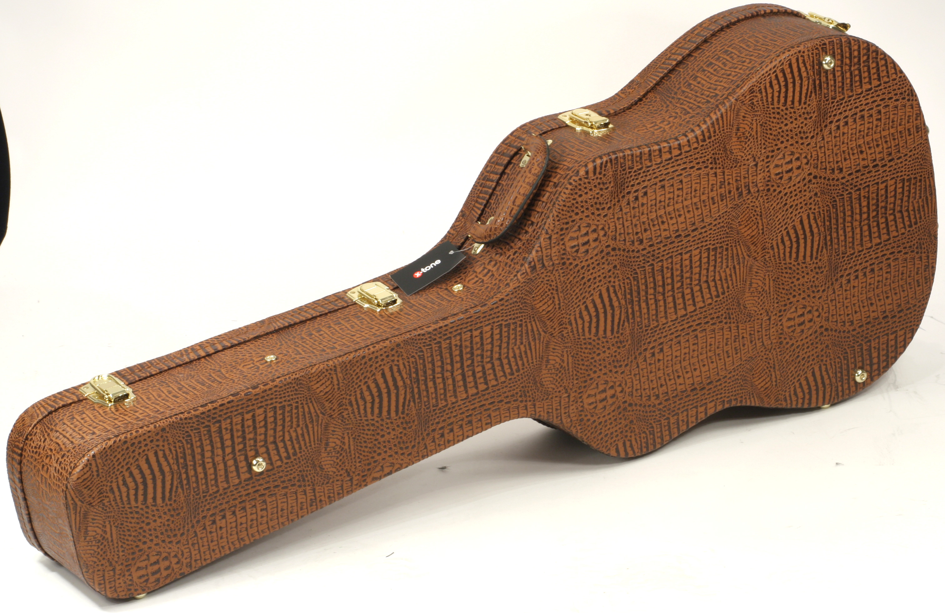X-tone 1555 Deluxe Folk Dreadnought Brown - Koffer für Westerngitarre - Variation 1