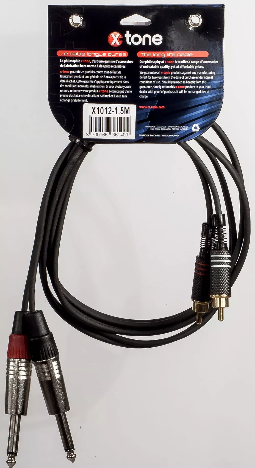 X1020 mini-Jack M Stereo / Jack M - 3m Câble X-tone