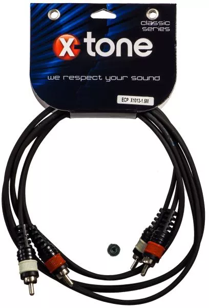 Kabel X-tone X1013-1.5M - 2 RCA(M) / 2 RCA(M)