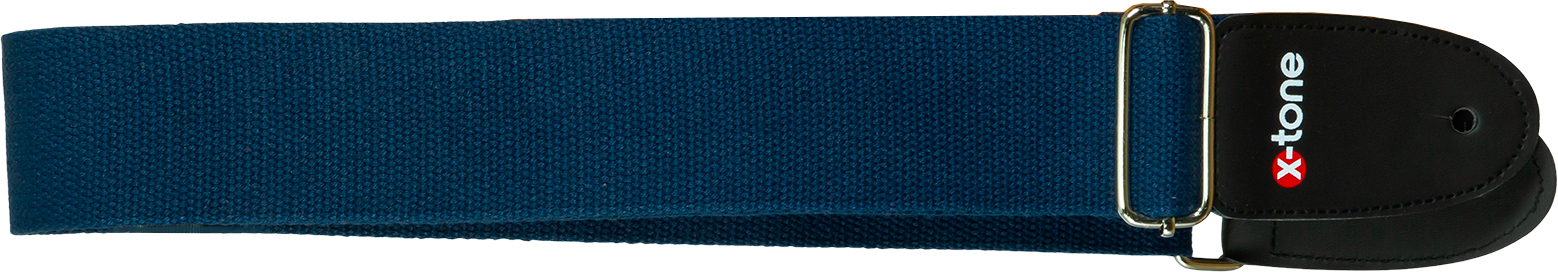 X-tone B019-bl Cotton Metal Buckle Guitar Strap - Gitarrengurt - Variation 1