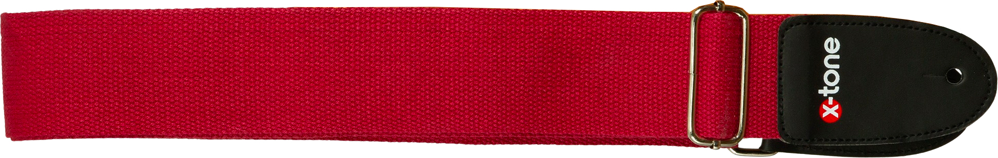 X-tone B002-rd Cotton Metal Buckle Guitar Strap - Gitarrengurt - Variation 1