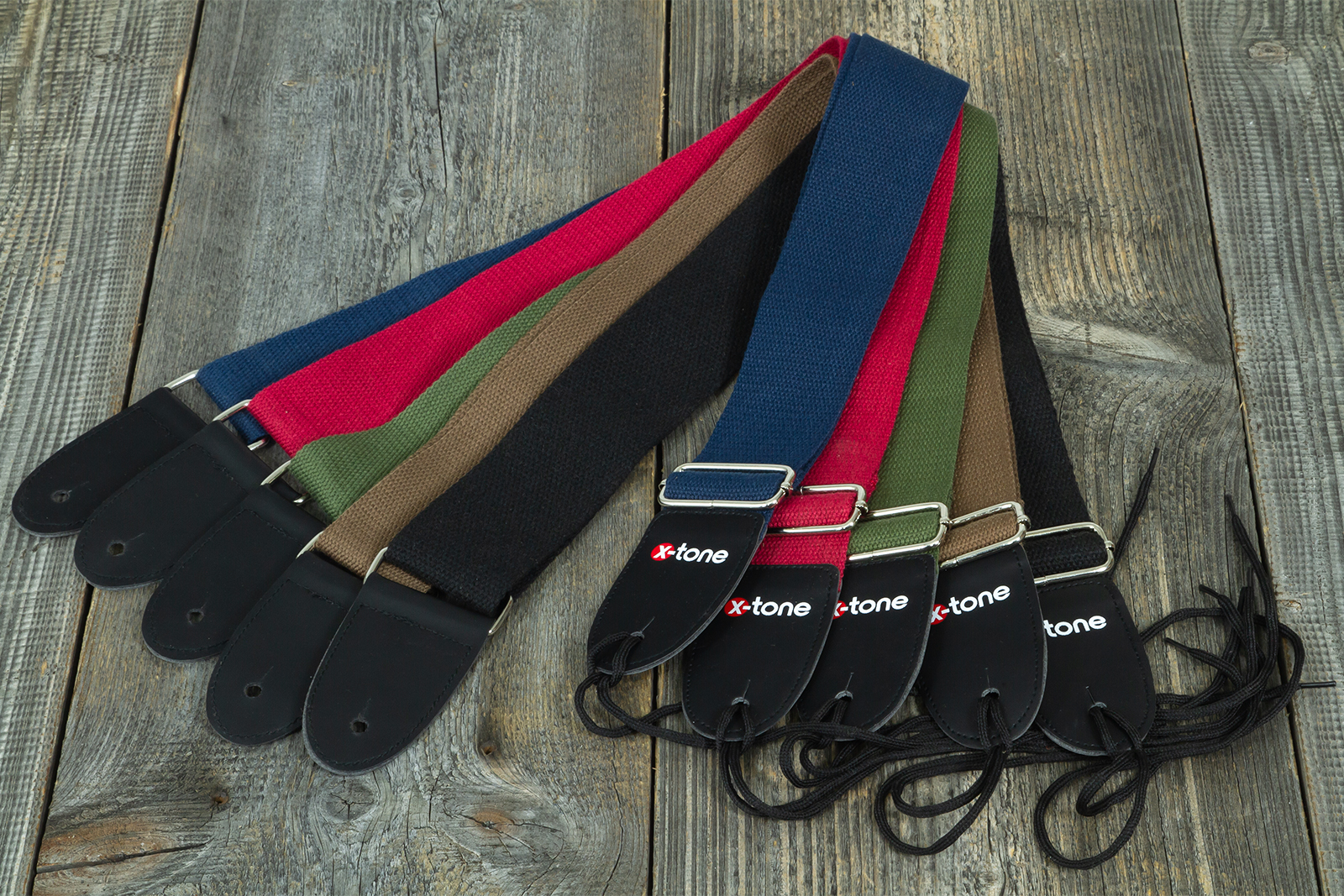 X-tone B038-gr Cotton Metal Buckle Guitar Strap - Gitarrengurt - Variation 2