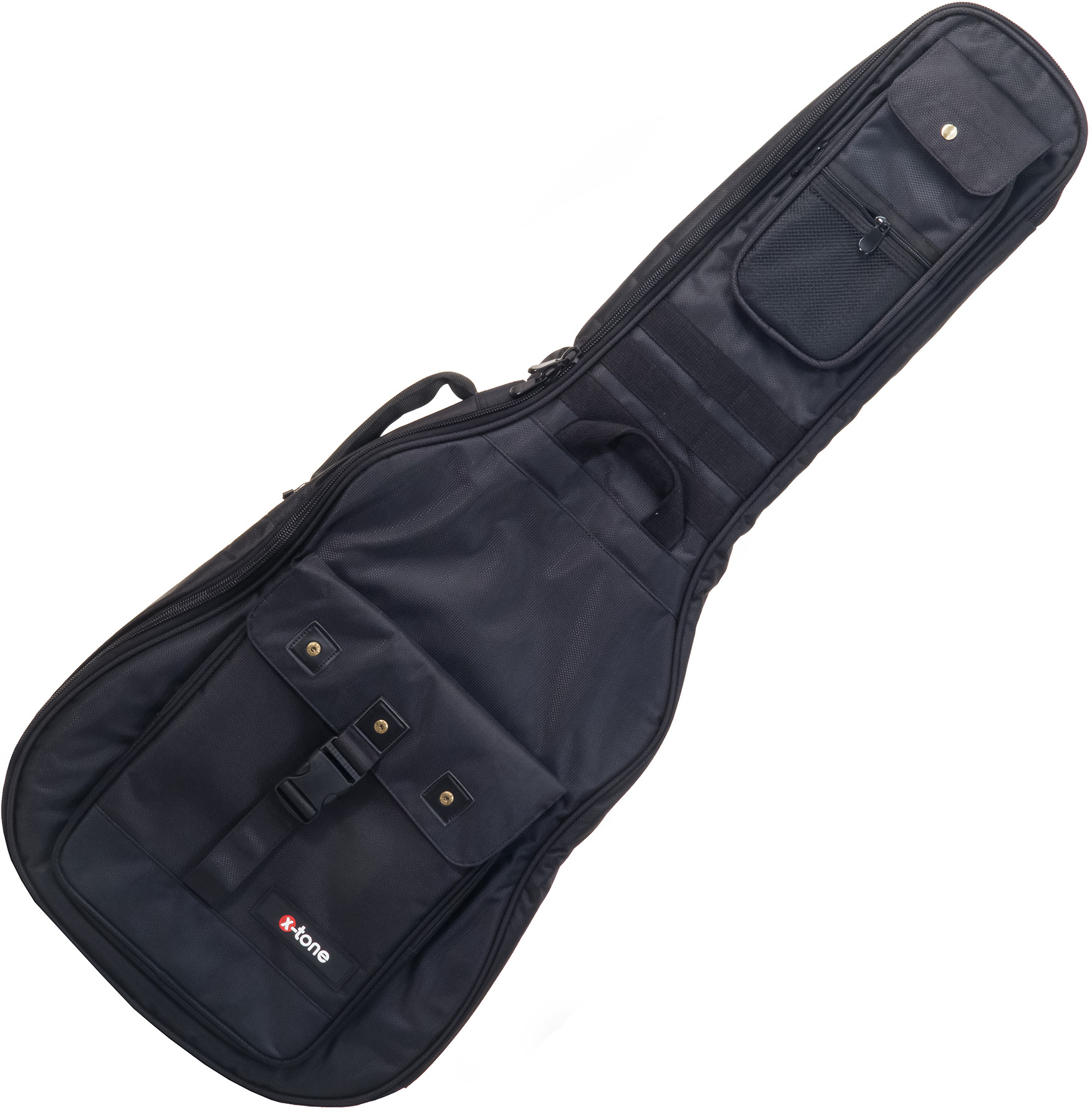 X-tone 2020 Fol-bk Light Deluxe Acoustic Dreadnought Guitar Bag Black (2080) - Westerngitarretasche - Main picture