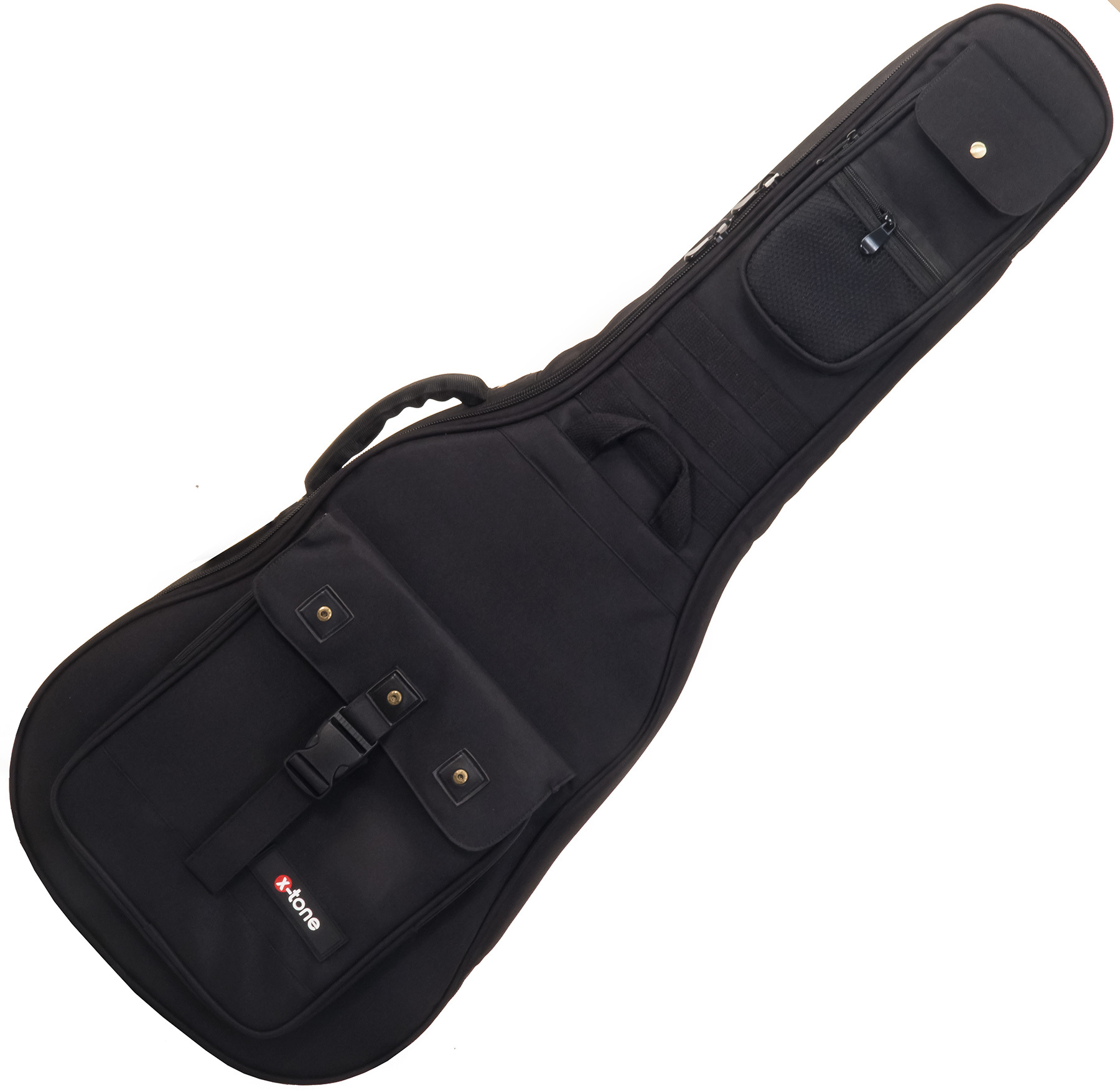 X-tone 2030 Cla44-bk Deluxe Nylon Classical 4/4 Guitar Black (2072) - Konzertgitarrentasche - Main picture