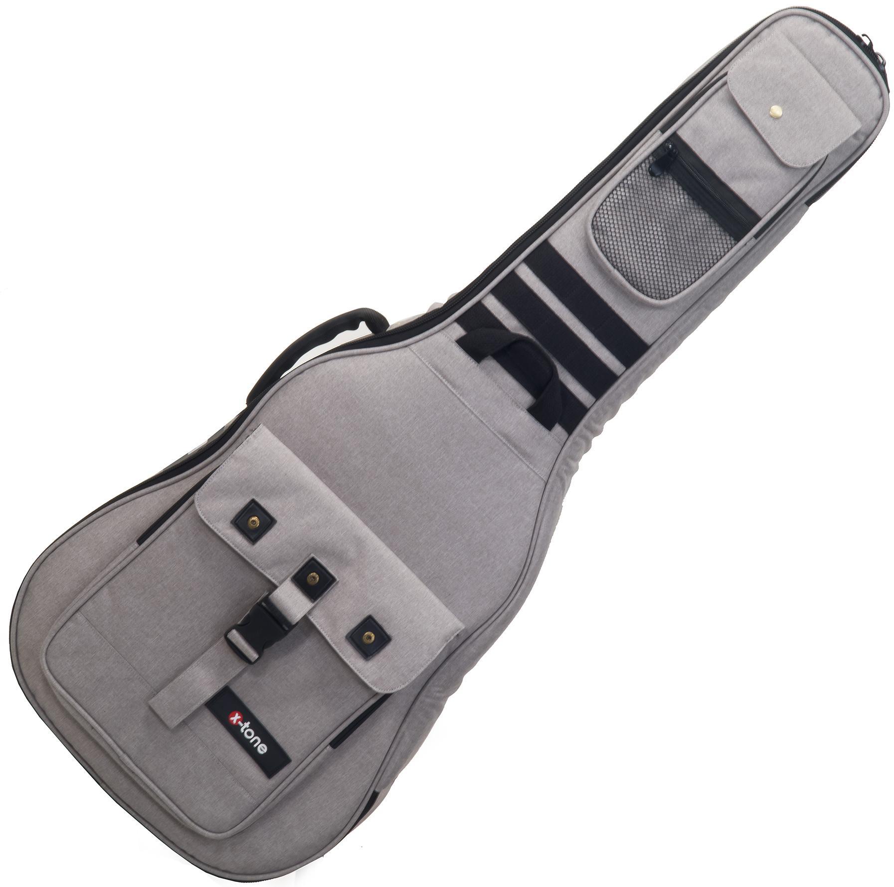Konzertgitarrentasche X-tone Deluxe Nylon Classical 4/4 Guitar Bag - Grey