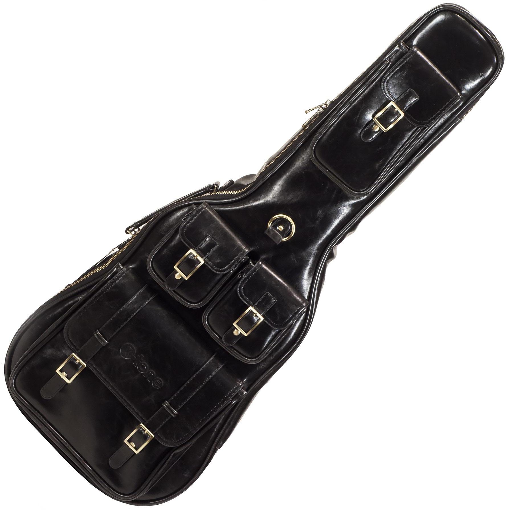 Tasche für e-gitarren X-tone Deluxe Leather Electric Guitar Bag - Black