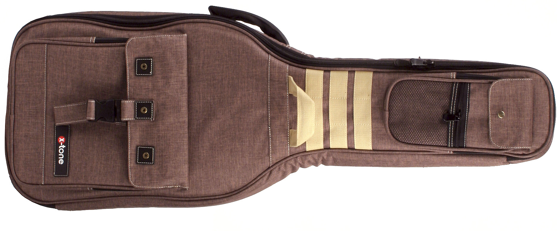 X-tone 2060 Deluxe Nylon Bass Brown - Tasche für E-bass - Main picture