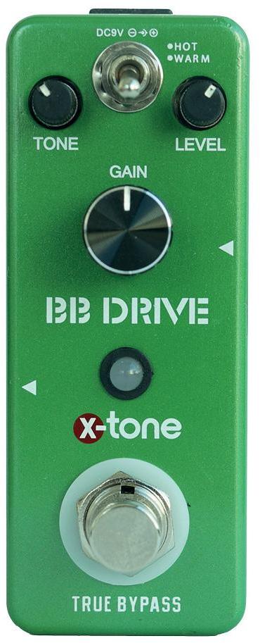Overdrive/distortion/fuzz effektpedal X-tone BB Drive