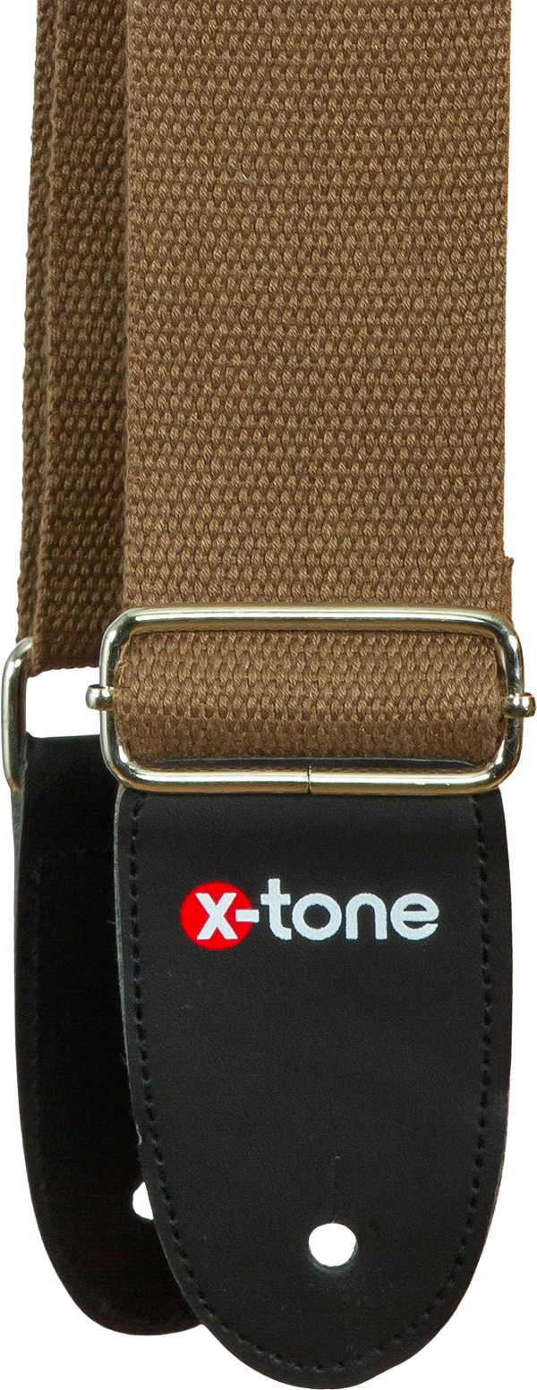 X-tone B039-br Cotton Metal Buckle Guitar Strap - Gitarrengurt - Main picture