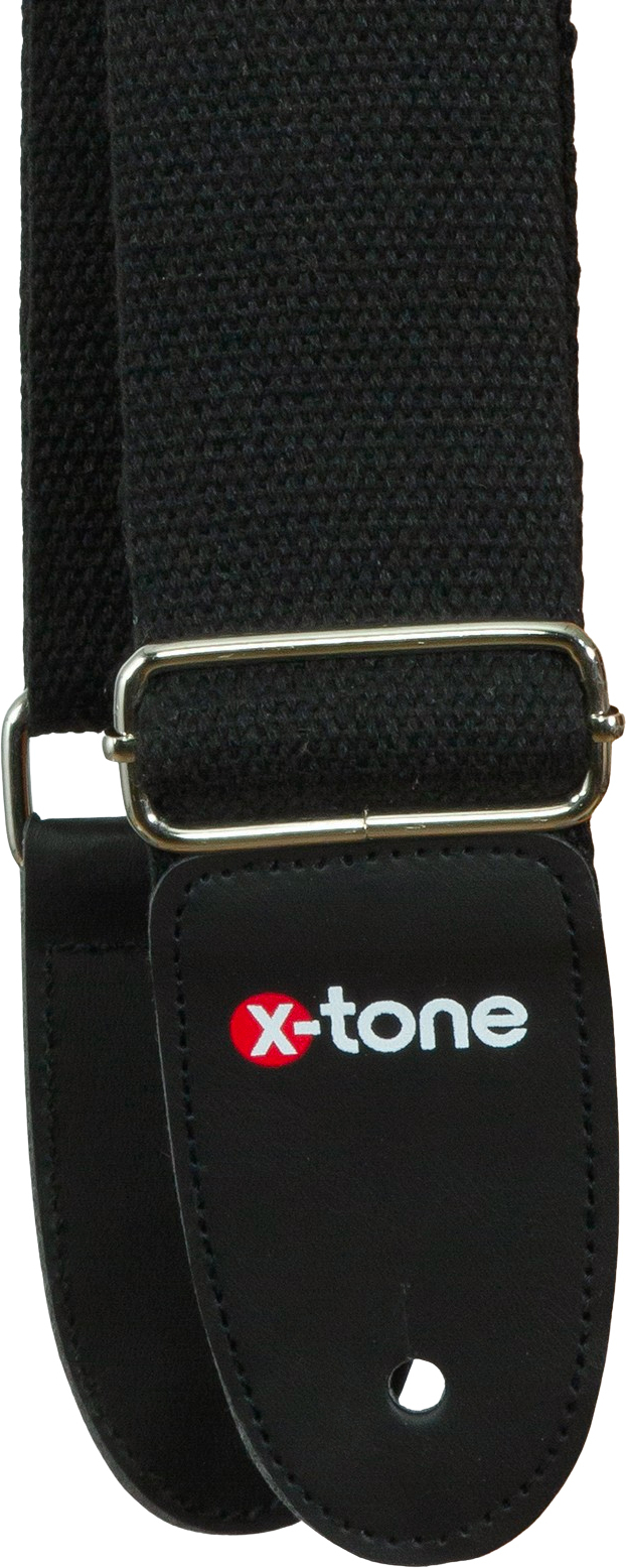 X-tone B043-bk Cotton Metal Buckle Guitar Strap - Gitarrengurt - Main picture