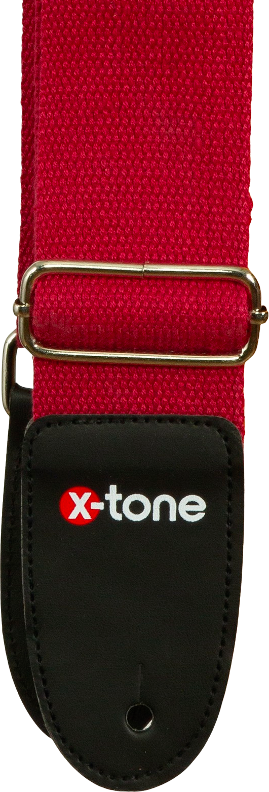 X-tone B002-rd Cotton Metal Buckle Guitar Strap - Gitarrengurt - Main picture
