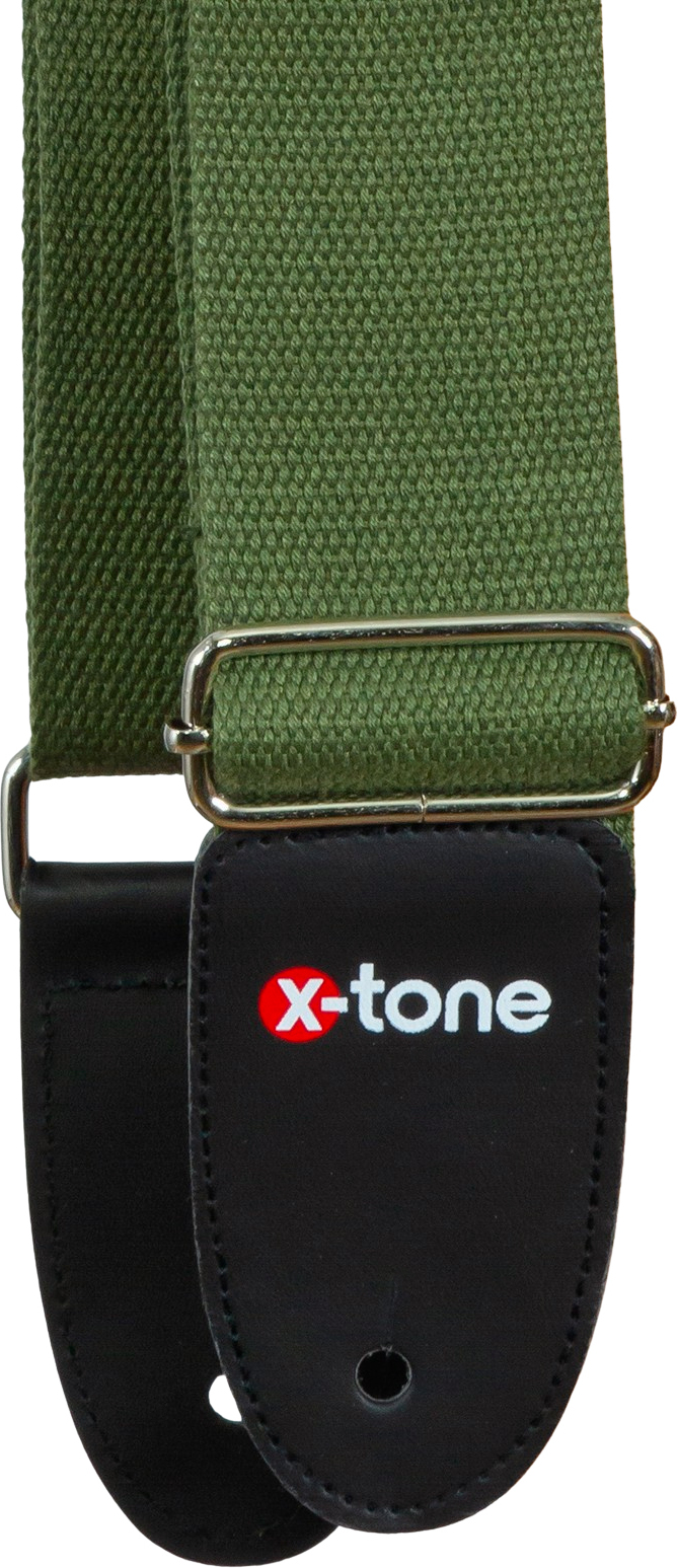 X-tone B038-gr Cotton Metal Buckle Guitar Strap - Gitarrengurt - Main picture