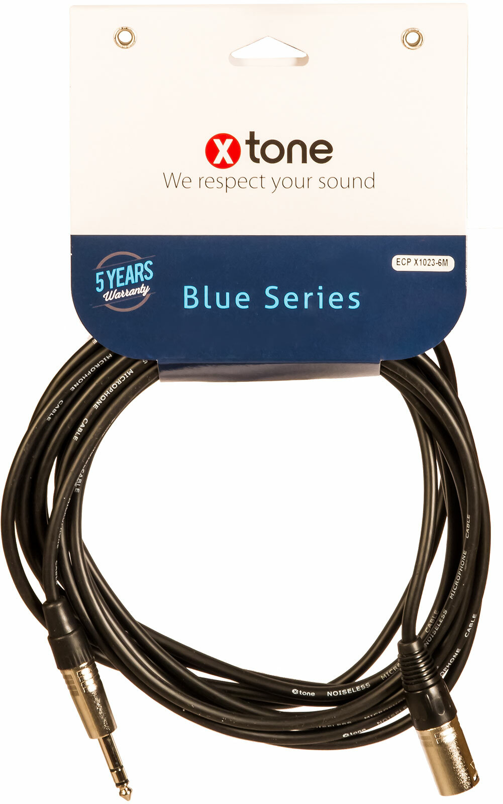 X-tone Jack St / Xlr(m) 6m Blue Series (x1023-6m) - Kabel - Main picture