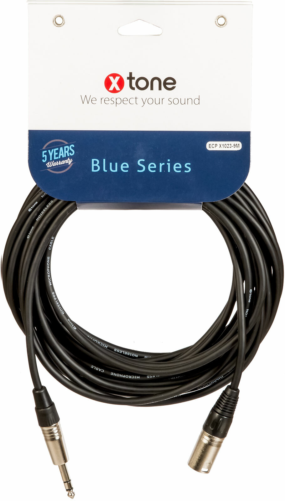 X-tone Jack St / Xlr(m) 9m Blue Series (x1023-9m) - Kabel - Main picture