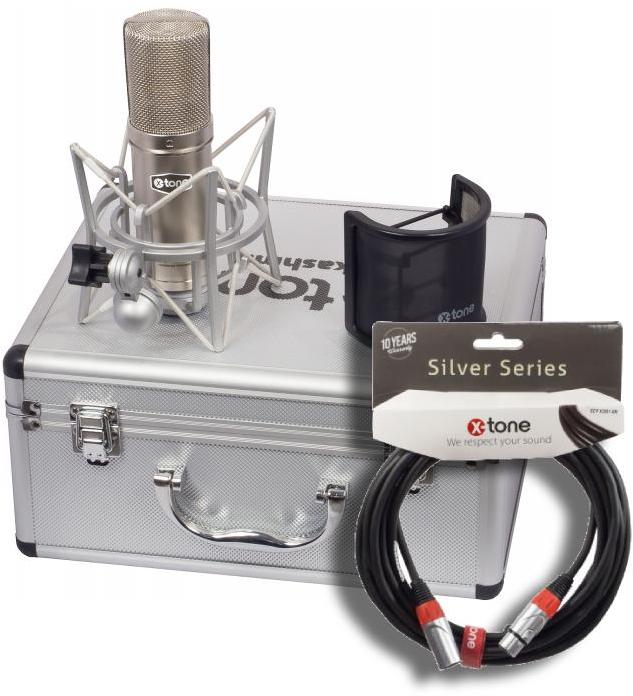Mikrofon set mit ständer X-tone Kashmir + cable XLR XLR 6M offert