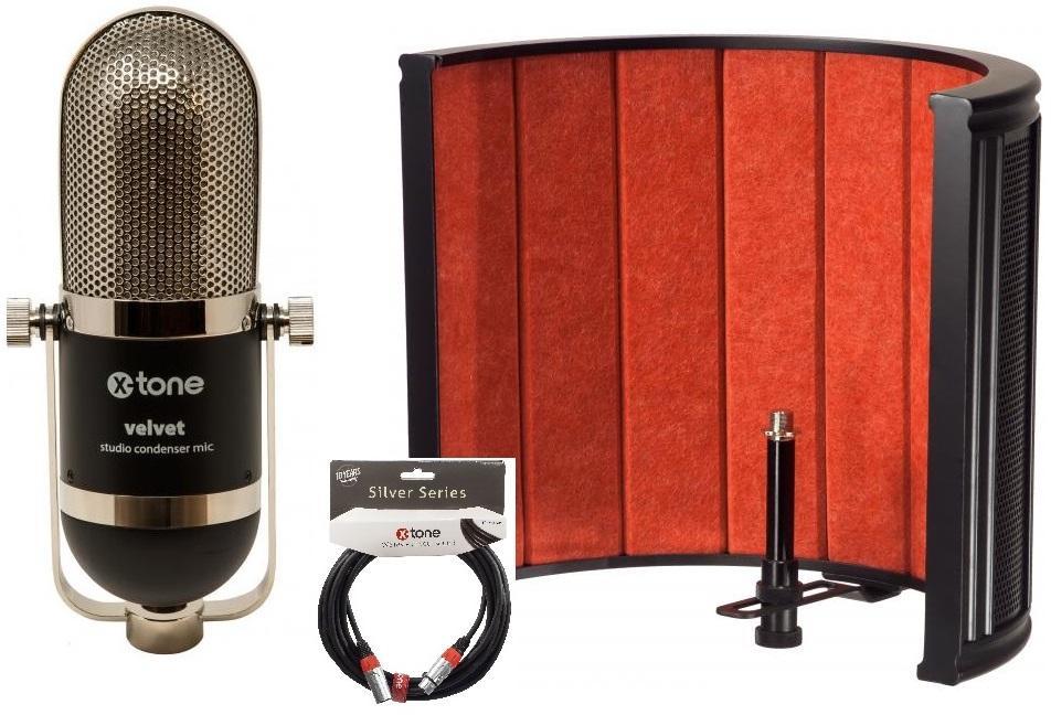 Mikrofon set mit ständer X-tone Velvet X-Screen Pro