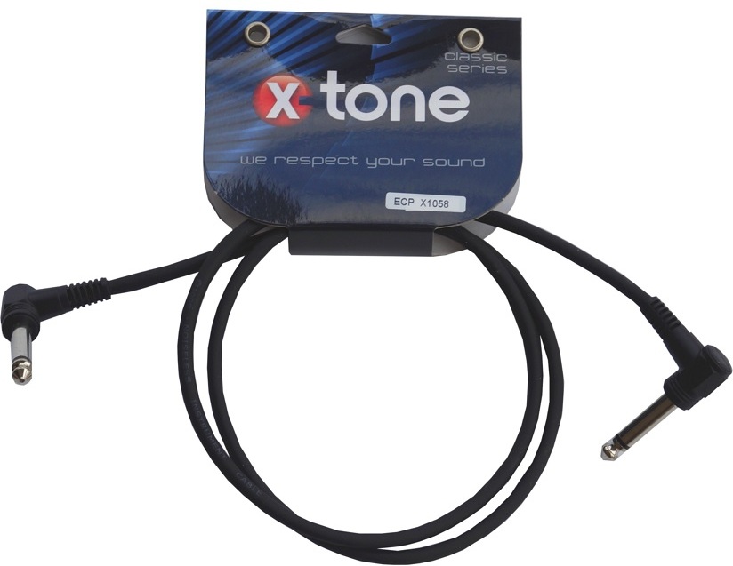 X-tone X1058 Intrument Patch Cable Jack Coude 90cm - - Kabel - Main picture