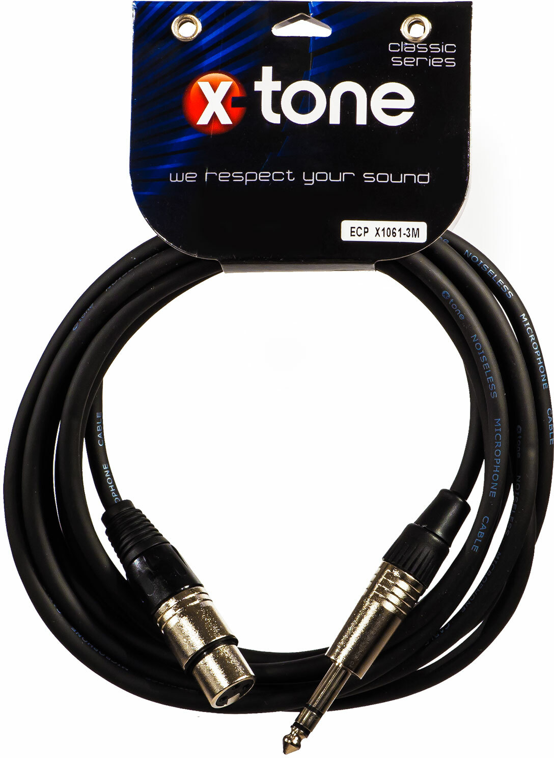 X-tone X1061-3m - Jack(m) 6,35 Trs / Xlr(f) - Kabel - Main picture