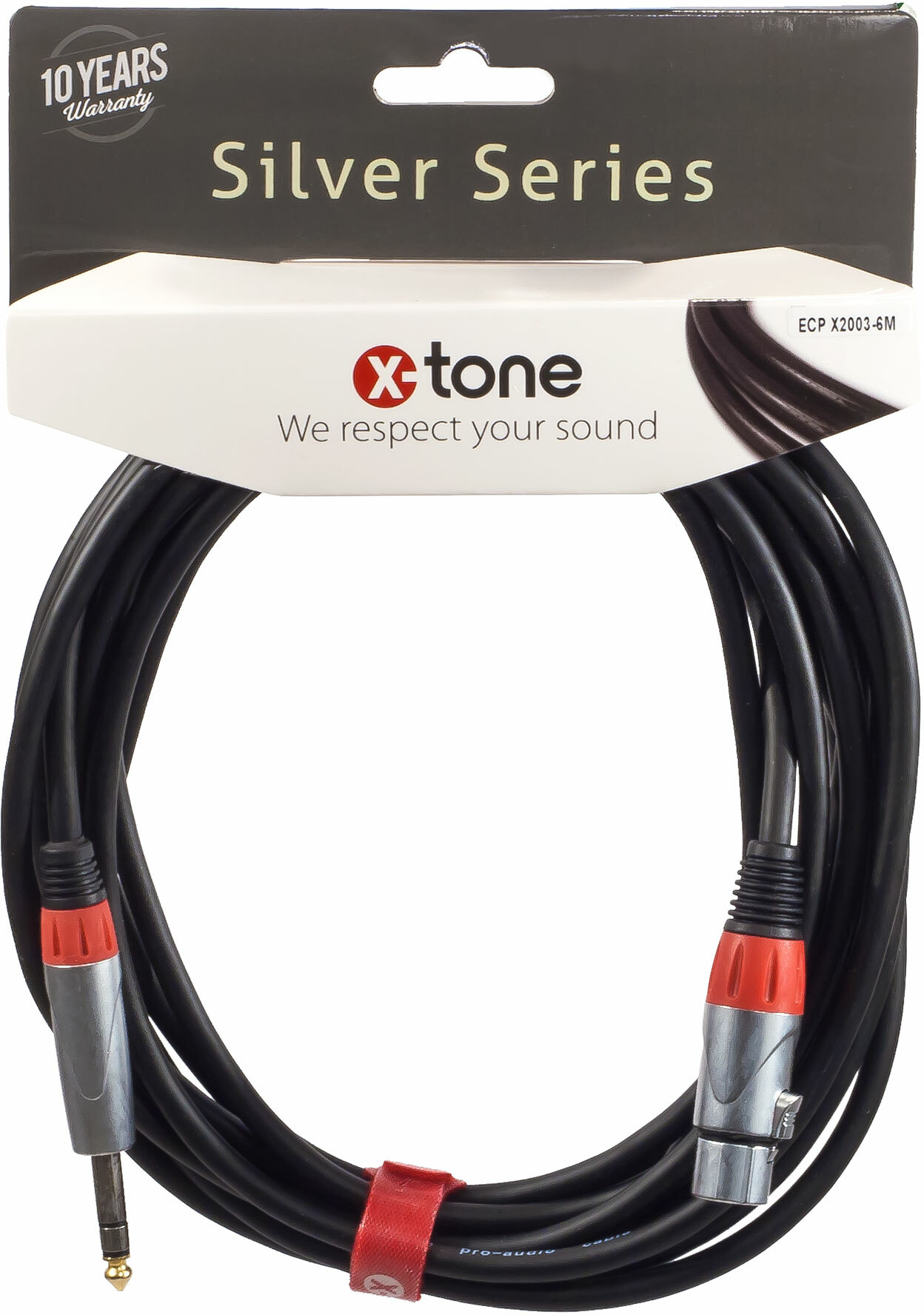 X-tone X2003-6m - Jack(m) 6,35 Trs / Xlr(f) Silver Series - Kabel - Main picture