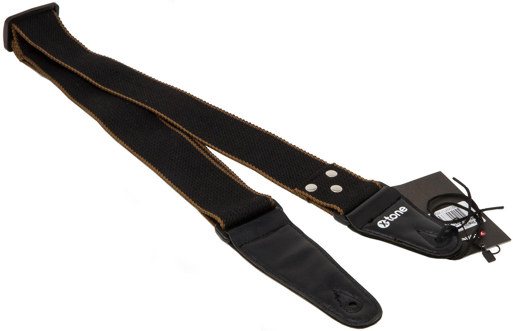 Gitarrengurt X-tone XG 3107 Cotton Guitar Strap - Dark Brown