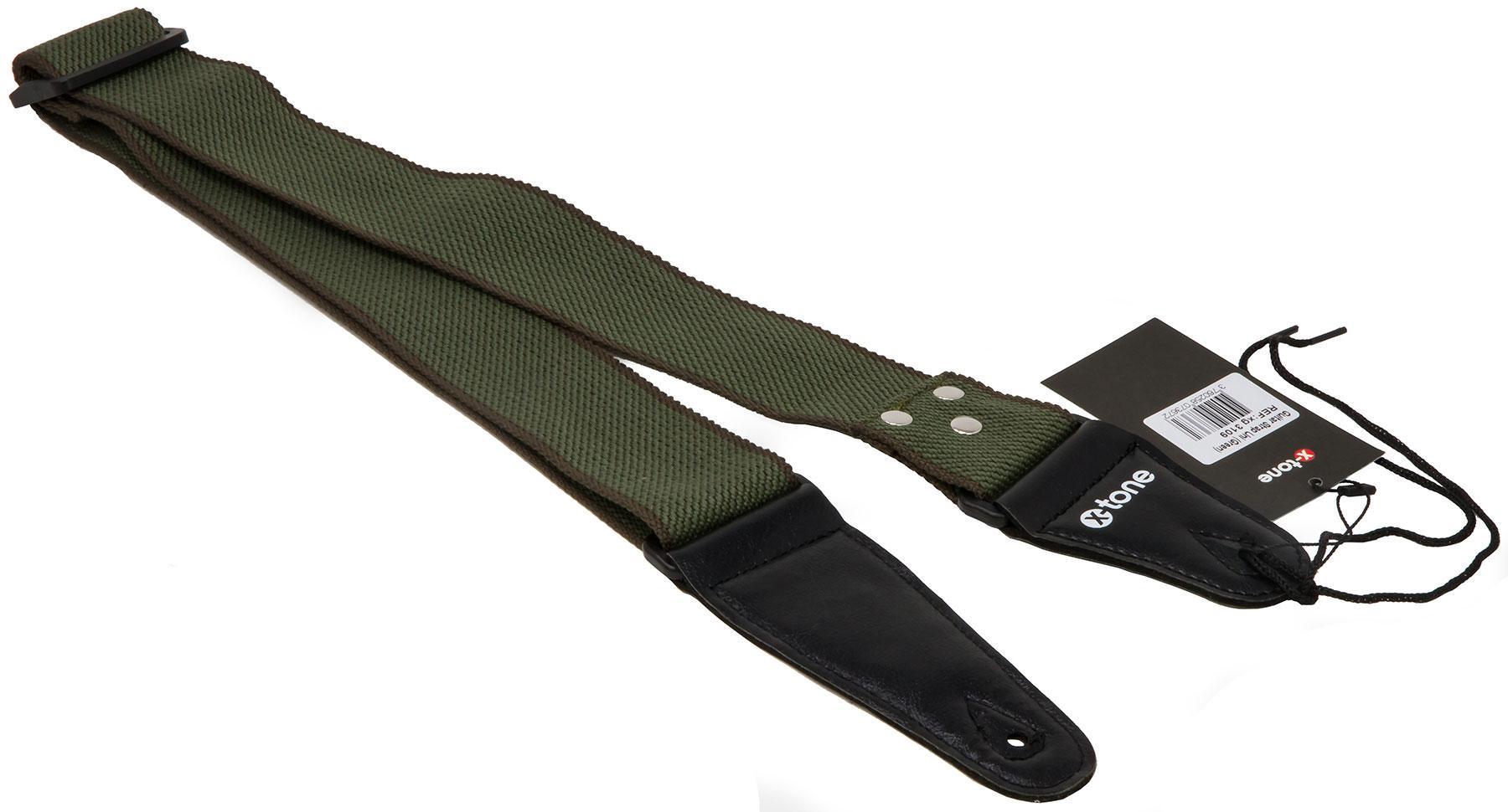 Gitarrengurt X-tone XG 3109 Cotton Guitar Strap - Green