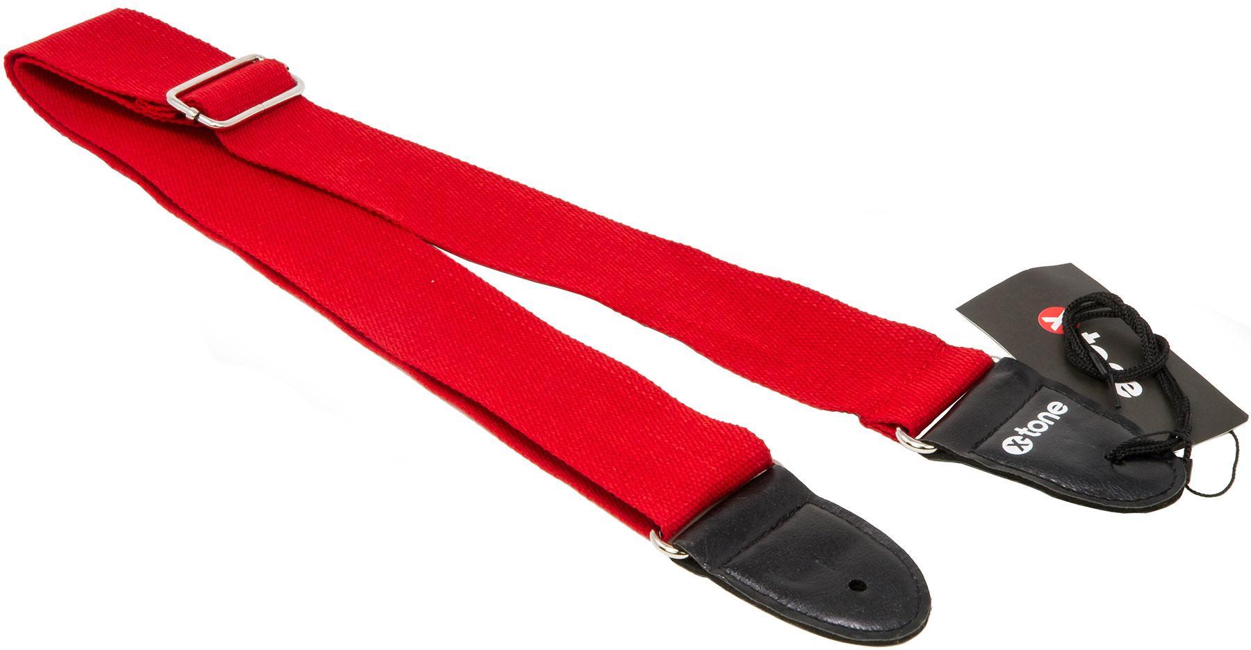 Gitarrengurt X-tone XG 3111 Cotton Metal Buckle Guitar Strap - Red