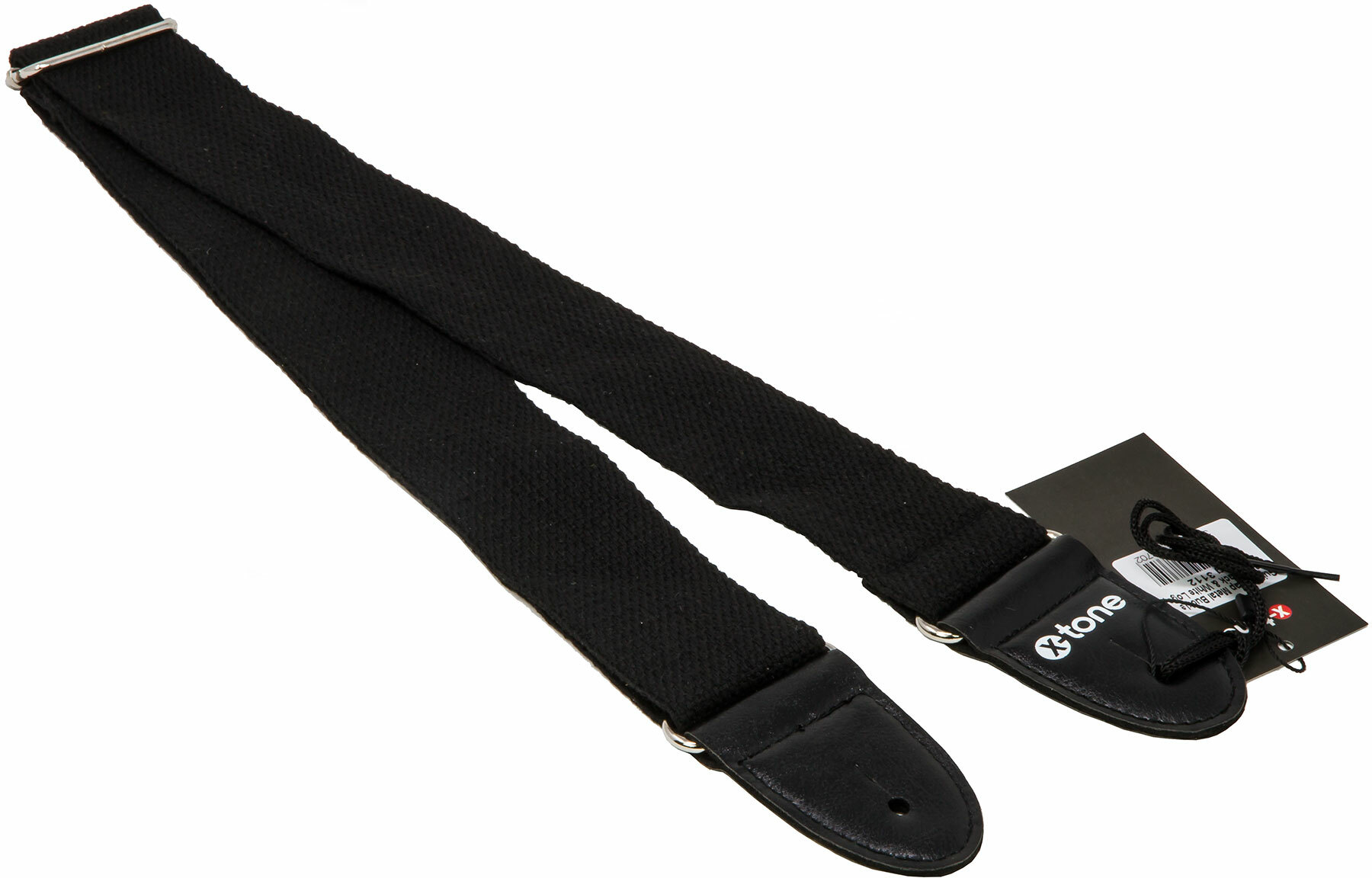 X-tone Xg 3112 Cotton Metal Buckle Guitar Strap Black - Gitarrengurt - Main picture