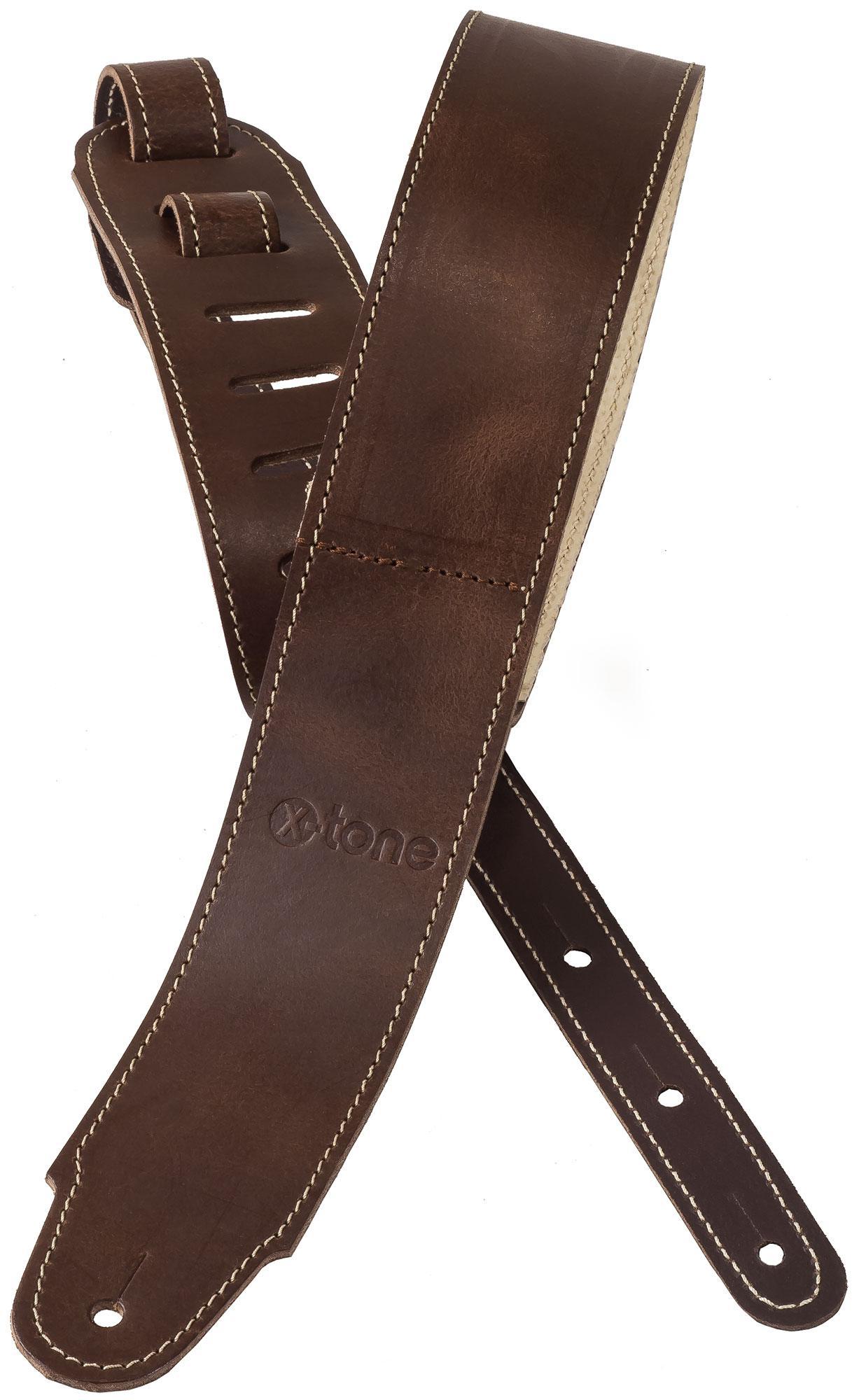 Gitarrengurt X-tone xg 3155 Plus Leather Guitar Strap - Brown