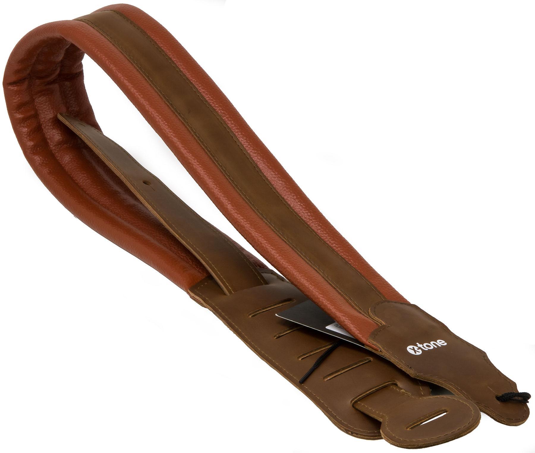 Gitarrengurt X-tone XG 3158 Leather Guitar Strap - Brown & Light Brown