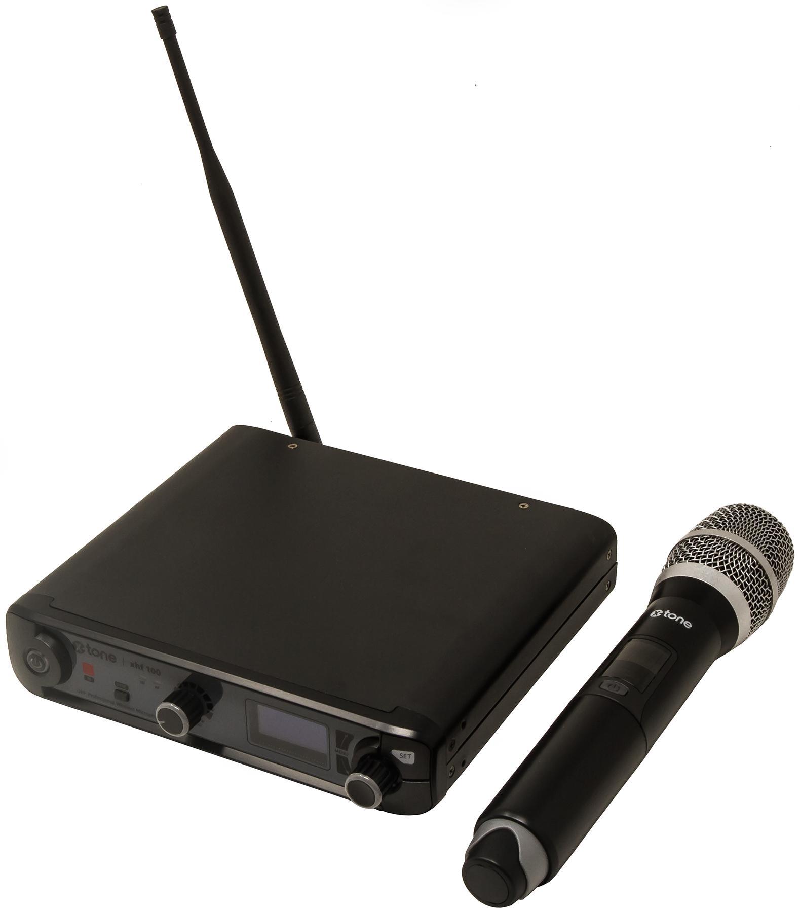 Wireless handmikrofon X-tone XHF100 Systeme HF Main Frequence Fixe