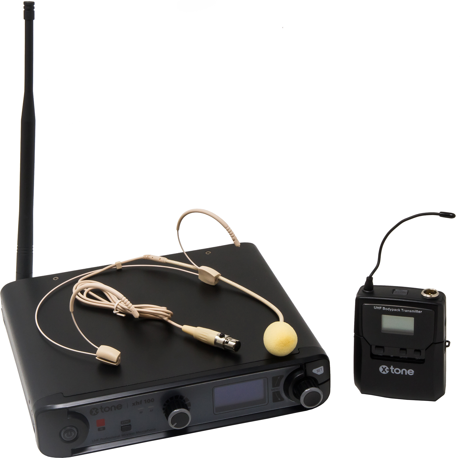 X-tone Xhf100h Systeme Hf Serre Tete Frequence Fixe - Wireless Headset-Mikrofon - Main picture