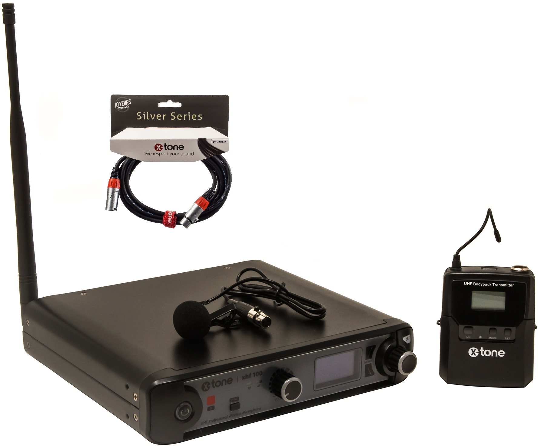 X-tone Xhf100l Systeme Hf Cravate Frequence Fixe + Xlr Xlr 3 MÈtres - Wireless Lavalier-Mikrofon - Main picture