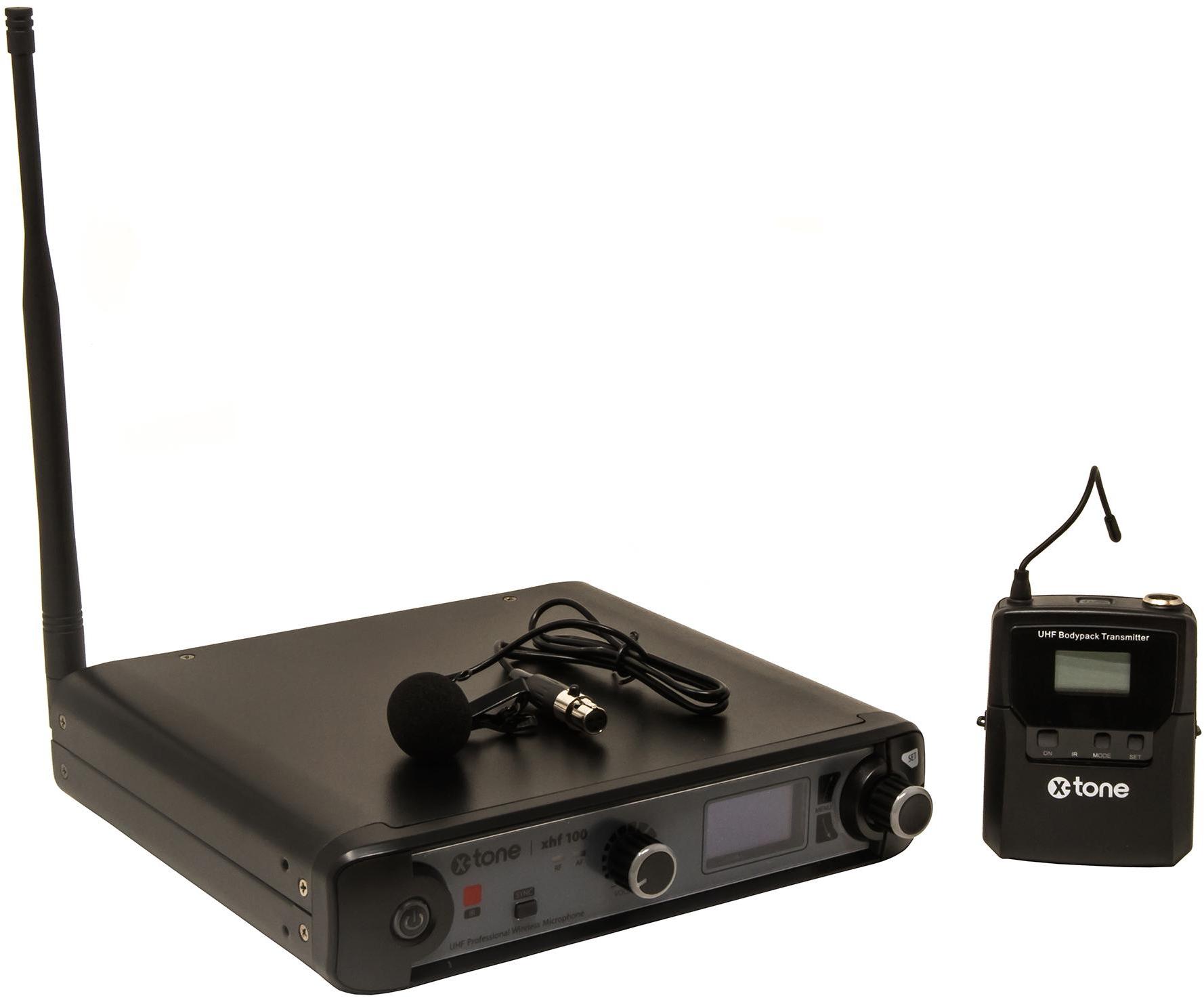 Wireless lavalier-mikrofon X-tone XHF100L Systeme HF Cravate Frequence Fixe