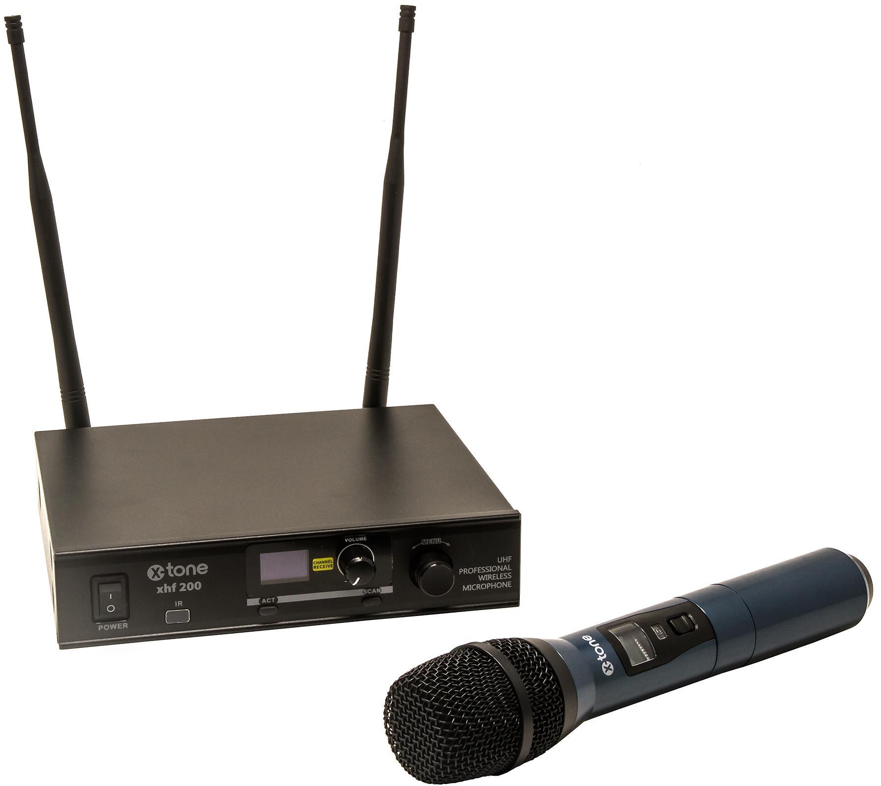 Wireless handmikrofon X-tone XHF200 Systeme HF Main Multi Frequences