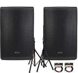 Komplettes pa system set X-tone 2 x XTS-12 + 2  x X2001-3M + XH 6310 Pied Enceinte Paire