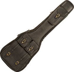 2035 BAS-MBK Deluxe Leather Electric Bass Bag - Matt Black