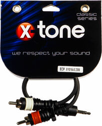 Kabel X-tone X1015-0.20M - Jack(M) 3,5 Stereo / 2 RCA(M)