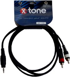 Kabel X-tone X1053-1.5M - Jack(M) 3,5 Stereo / 2 RCA