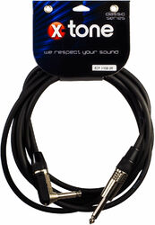 Kabel X-tone X1058-3M - Jack(M) 6,35 mono angled / Jack(M) 6,35 mono