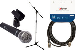 Mikrofon set mit ständer X-tone XD-400  + XLR(M) / XLR(F) 6M + Pied Perche XH 6001
