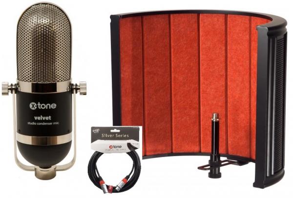 Mikrofon set mit ständer X-tone Velvet X-Screen Pro
