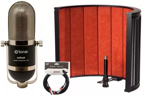 Mikrofon set mit ständer X-tone Velvet X-Screen Pro