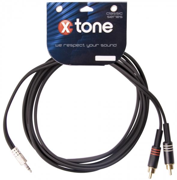 Kabel X-tone X1015-3M - Jack(M) 3,5 Stereo / 2 RCA(M)