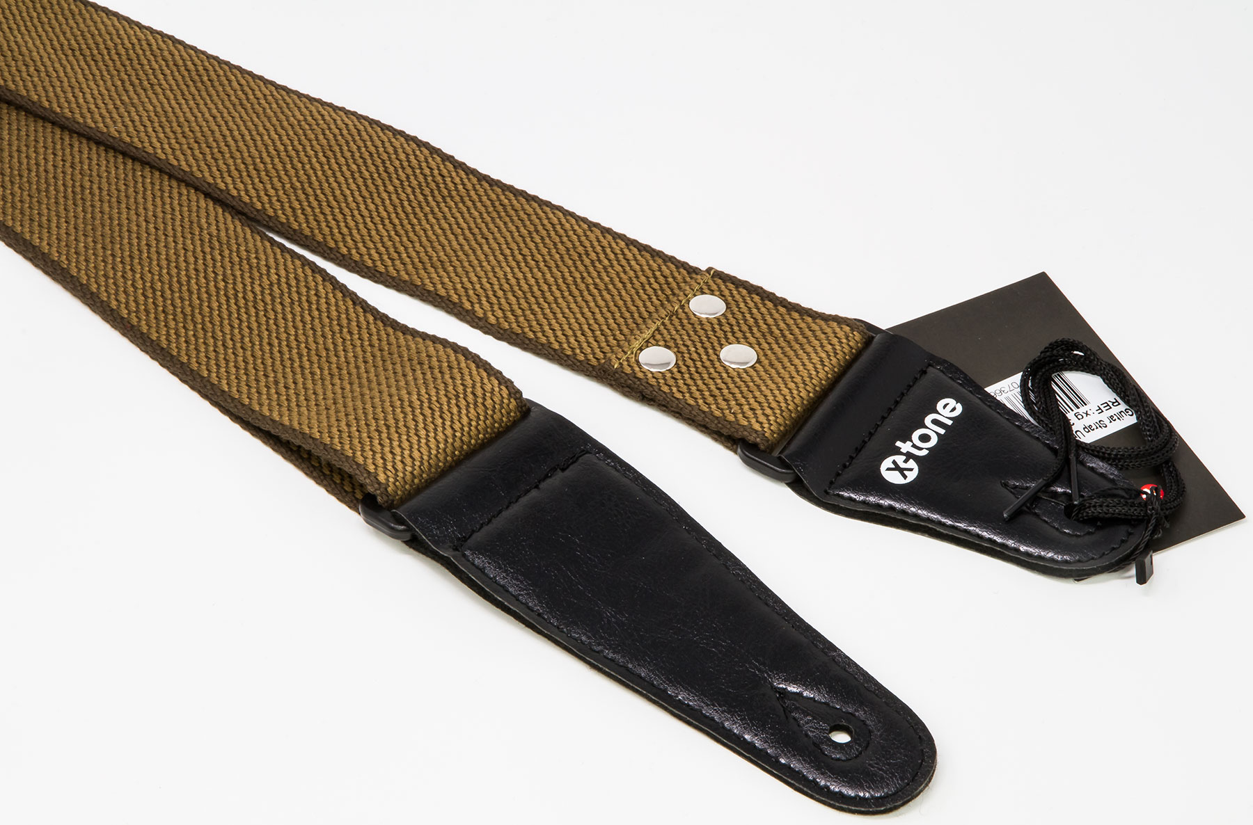 X-tone Xg 3108 Cotton Guitar Strap Khaki - Gitarrengurt - Variation 1