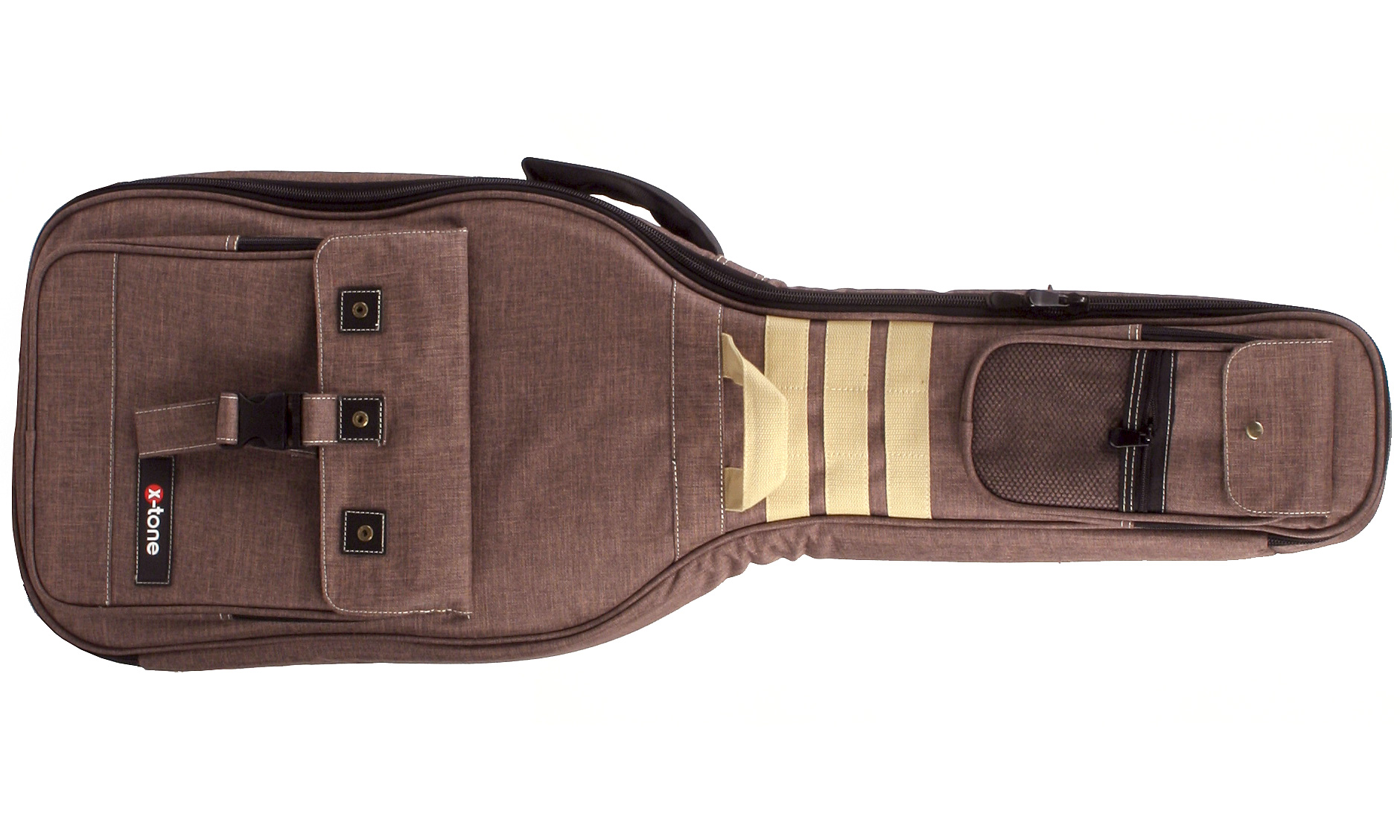 X-tone 2054 Deluxe Nylon Electric Brown - Tasche für E-Gitarren - Variation 8