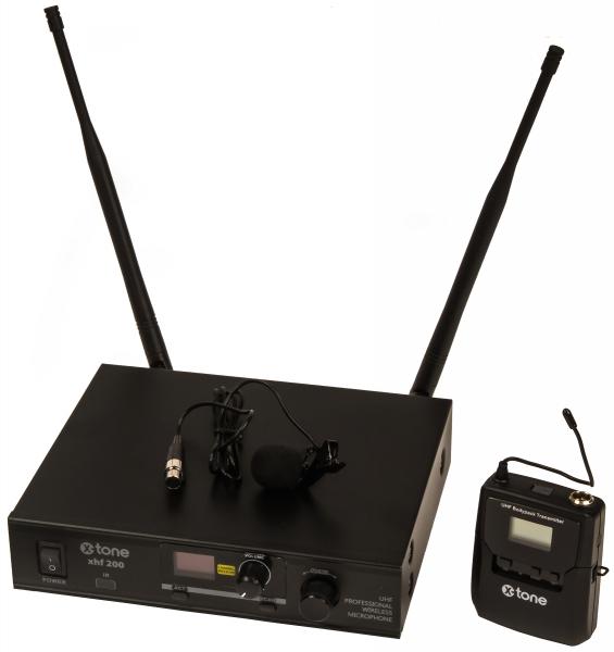 Wireless lavalier-mikrofon X-tone XHF200L Systeme HF Micro Cravate Multi Frequences