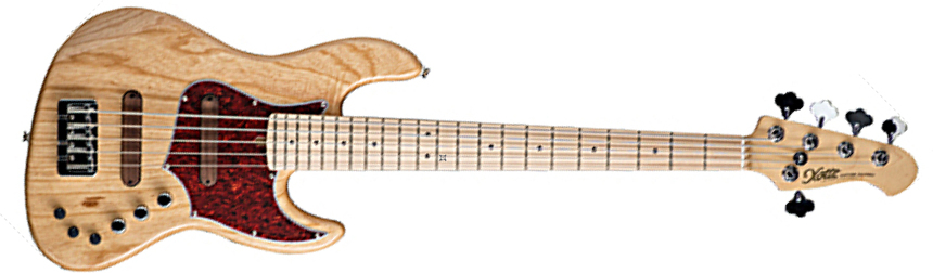 Xotic Xjpro-1 5-cordes Provintage Active/passive Mn - Natural - Solidbody E-bass - Main picture