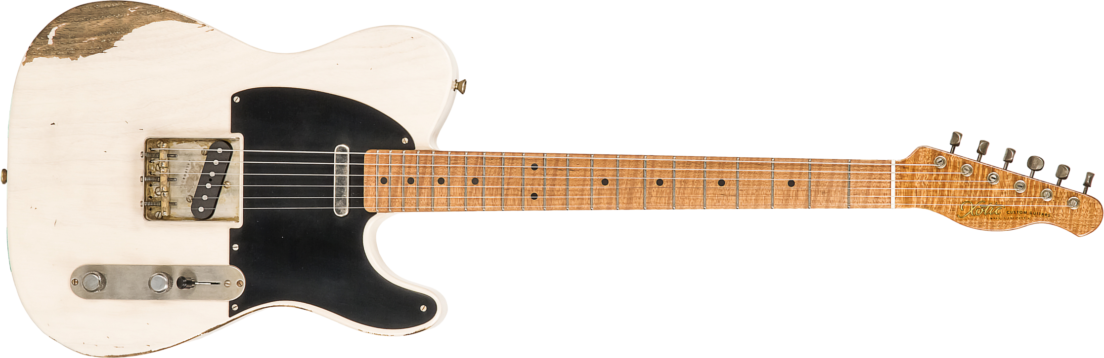 Xotic Xtc-1 Ash California Class 2s Mn #1617 - Heavy Aging White Blonde - E-Gitarre in Str-Form - Main picture