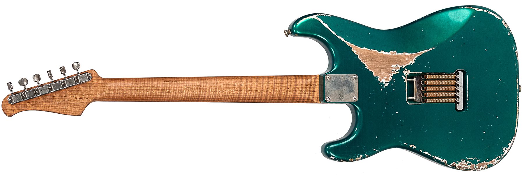 Xotic Xsc-1 Alder California Class 3s Mn #1629 - Heavy Aging Candy Apple Green - E-Gitarre in Str-Form - Variation 1
