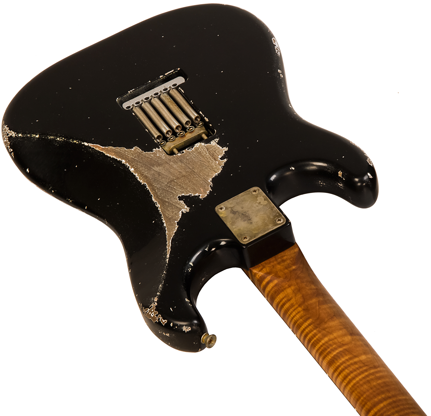 Xotic Xsc-2 Alder California Class Hss Trem Mn #2100 - Super Heavy Aging Black - E-Gitarre in Str-Form - Variation 2